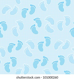 Seamless Baby Boy Shower Pattern