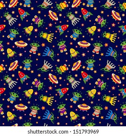 seamless baby cosmic background
