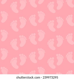 Seamless Baby Feet Pattern