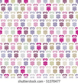 Seamless baby girl pattern in vector