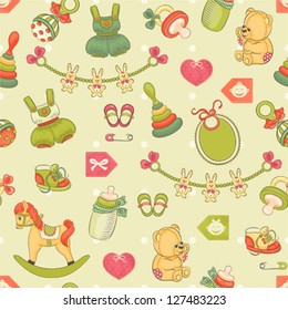 Seamless baby pattern