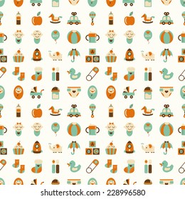 seamless  baby pattern