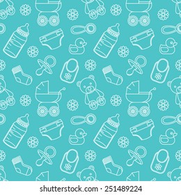 Seamless baby pattern