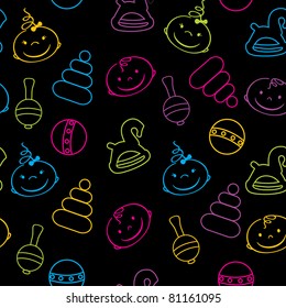 Seamless baby pattern