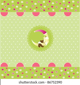 nahtloses Babymuster, Babykarte