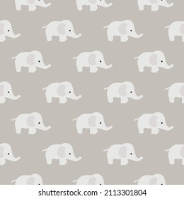 Seamless baby pattern with elephant, For surface design, print, poster, icon, web, graphic designs.