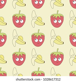 Seamless baby pattern with kawaii characters. Best Choice for cards, invitations, printing, party packs, blog backgrounds, paper craft, party invitations, digital scrapbooking.