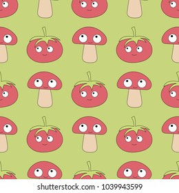 Seamless baby pattern with kawaii characters. Best Choice for cards, invitations, printing, party packs, blog backgrounds, paper craft, party invitations, digital scrapbooking.