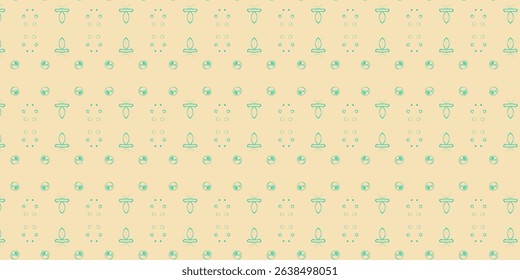 Seamless Baby Pattern with Pacifiers and Toys – Soft Pastel Yellow