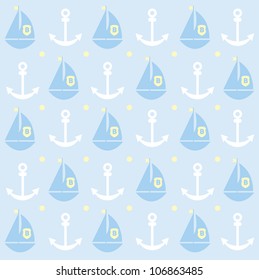 seamless baby pattern. vector illustration