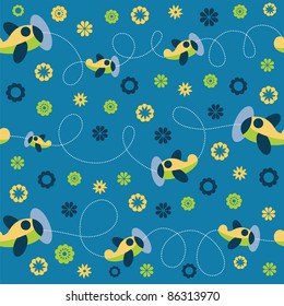 seamless baby pattern. vector illustration