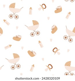 Seamless  Baby Pattern. Vector illustrations 
