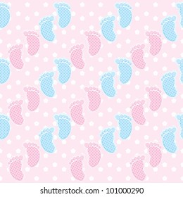 Seamless Baby Shower Pattern