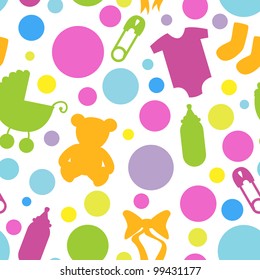 Seamless Baby Shower Pattern