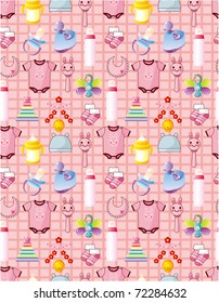seamless baby thing pattern