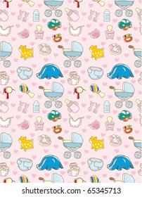 seamless baby toy pattern