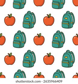 Seamless Back to School Pattern Collection