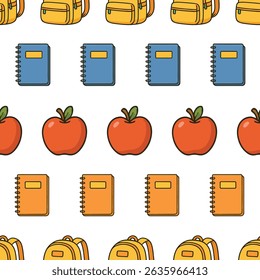 Seamless Back to School Pattern Collection