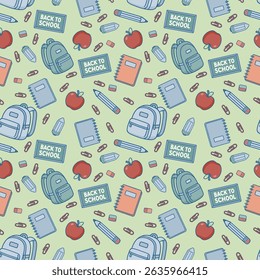 Seamless Back to School Pattern Collection