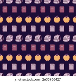 Seamless Back to School Pattern Collection