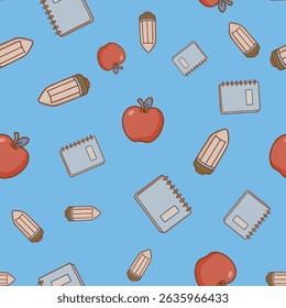 Seamless Back to School Pattern Collection
