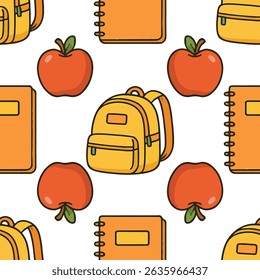 Seamless Back to School Pattern Collection