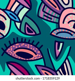 Seamless  backdrop with abstract hand draw pattern.