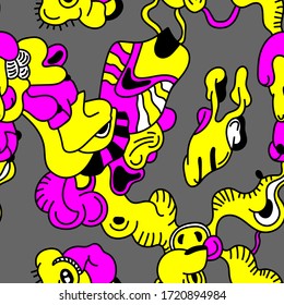Seamless  backdrop with abstract hand draw pattern.