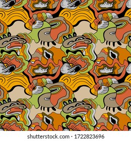 Seamless  backdrop with abstract hand draw pattern.