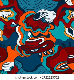 Seamless  backdrop with abstract hand draw pattern.