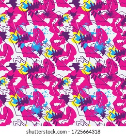 Seamless  backdrop with abstract hand draw pattern.