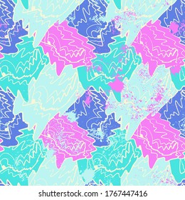 Seamless backdrop with abstract hand draw chaotic patterns.