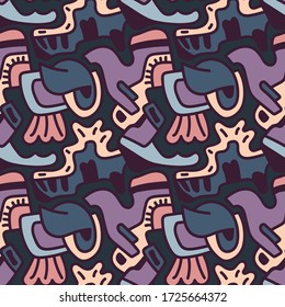 Seamless  backdrop with abstract hand drawn pattern.