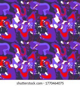 Seamless backdrop with abstract strange patterns.