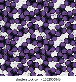 Seamless backdrop with chaotic circle shapes and grunge spots