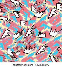 Fondo incomparable con elementos geométricos curvos caóticos
