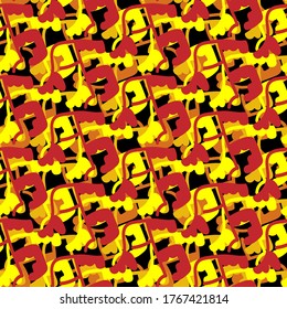 Fondo incomparable con coloridos patrones abstractos repetitivos.