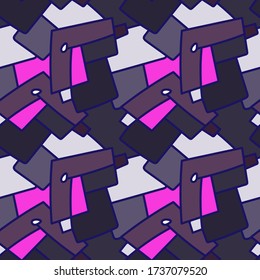 Seamless backdrop with colorful freehand squares.