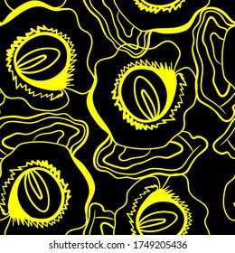 Seamless backdrop with hand draw abstract pattern.