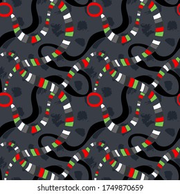 Nahtlose Kulisse mit Hand zeichnen abstrakte bunte Muster.