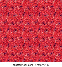 Sensación perfecta con flores y puntos abstractos dibujados a mano.