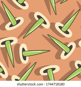 Seamless backdrop with hand draw nails.