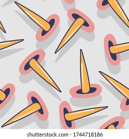 Seamless backdrop with hand draw nails.