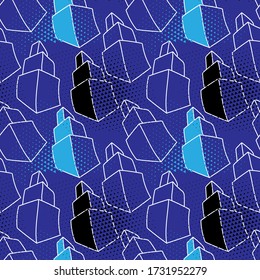 Seamless backdrop with hand draw pyramids.