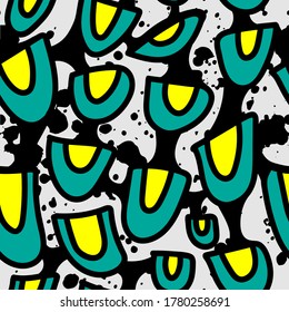 Seamless backdrop with hand draw unusual texture.