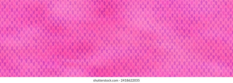 Seamless backdrop of pink pique cloth with a grunge pattern. Vector waffle towels background or sport-style t-shirts with a chaotic texture. Swatch of a textile