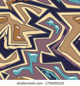 Seamless backdrop with urban geometry curved pattern.