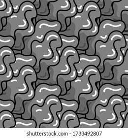 Seamless backdrop with wave shapes.