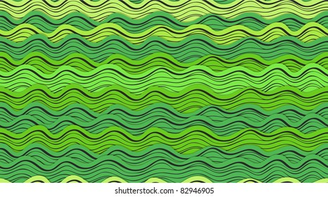 Seamless background of abstract blue waves