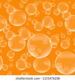 Seamless background. Abstract background with bubbles of different sizes.